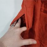 Soft Surroundings Jumpsuit Women Large Coral Linen Raissa Crop Wide Leg Flawed Photo 10