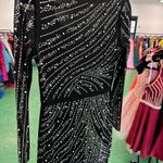 SheIn  Black and White Beaded Mini Dress Photo 1