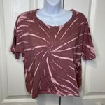 Pink republic Cropped Tie Dye Short Sleeve Tshirt Pink And Rose Size X-Large Photo 0