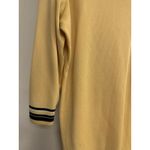 Misook Maize Yellow Black‎ White Stripe Knit Top Women’s Size XL 3/4 Long Sleeve Photo 1