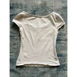 Lululemon  White Cap Sleeve Henley Tee Shirt XS Photo 1
