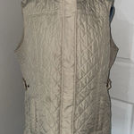 Weatherproof  Women Beige Quilted Sleeveless Vest Size Large Photo 0