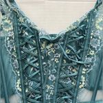 Victoria's Secret Blue Teal Corset Top size S/M Photo 7