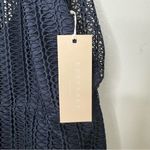 NWT KEEPSAKE THE LABEL | Navy Blue All Night Lace Halter Neck Mini Dress Small Photo 3