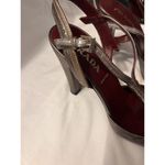 Prada Vintage Heels Size 38 Tan Brown Copper Metallic Leather. Photo 4