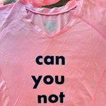 Champion pink jersey short sleeve tshirt “can you not” Photo 1