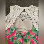 Lilly Pulitzer  Sadie Romper Size 0 Raz Berry Catty Shack Photo 3