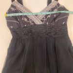 Hale Bob Black White Delicate Slip Dress Lace EUC Sz Sm Surplice V-Neck Line Photo 8