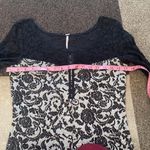 Free People  lace black floral dress Medium Photo 6