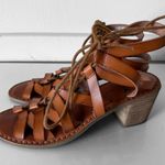 American Eagle  strappy Block heeled gladiator sandals SZ 8 AE Photo 0