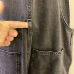 Gap  Acid Wash Black Adjustable Razorback Overalls Pockets and Side Buttons- M Photo 8
