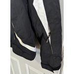 The North Face Jacket Black Full Zip Hooded Parka Zip Out Lining Women's Large L Photo 5