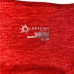 Aerie red cut out “the hugger” athletic tank top with shelf bra Photo 4