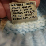 Diane Von Furstenberg Vintage  Sweater Mock Neck 80's Aqua & White Size Small S Photo 4