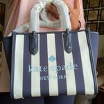 Kate Spade Authentic  Thick canvas and leather trim top zip Satchel/Crosby Photo 0