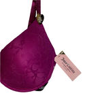 Juicy Couture  Womens Sexy T-Shirt‎ Bra Size 40D Berry Glam Lace Cups Stretch Photo 1