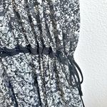 Anthropologie PROSE & POETRY x | Black White Floral Tie Skirt Maxi Dress | Small Photo 2