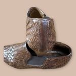 Sesto Meucci Italian Leather Woven Booties Size 5.5 Photo 7