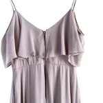 Birdy Grey ‎ Jane Convertible Chiffon Maxi Bridesmaid Dress with Slit in Taupe, S Photo 12