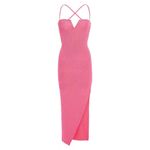 Ser.o.ya Dominique Knit Midi Dress in Watermelon Small New Womens Knit Pink Photo 10