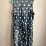 Ashley Stewart  Denim Jumpsuit with Star Pattern Photo 1