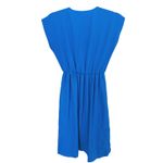 Yumi Kim  Fairy Silk Floral Embroidery V-Neck Mini Dress XS Blue Boho Cottagecore Photo 2