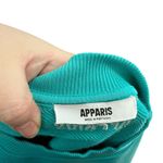 Apparis Karine Sweatshirt Top Organic Cotton Ombre Cropped Aqua Blue Size Small Photo 9