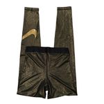 Nike NWT,  Women's Pro Dri-Fit Sparkle Black Gold Leggings Full Length, Sz S Photo 6