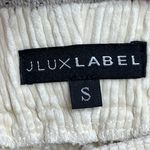 JLux Label corduroy split flare hem high rise elastic waistband pants, size SM Photo 2