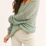 Free People Fresh Mint Cable Knit Sweater S Photo 4