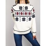 Vintage Fair Isle Crewneck Sweater | Size M White Size M Photo 9