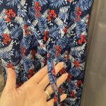 Villager NWT Vintage Sport womens dress blue floral M 80s Photo 3