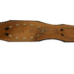 Vintage Nocona Exotic Lizard Inlay Leather Western Belt Size 38 Pre Photo 7