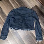 Charlotte Russe  Dark Blue Cropped Denim Jacket Photo 5