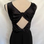 Y2K Shani CutOut Twist Satin Dress Sz 4 Holiday Glam Party Bow Mob Wife Black Photo 10