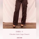 House Of CB Host of cb Daria‎ cargo chocolate trousers pants NWOT size XS Photo 2