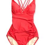 Kona Sol Terracotta Pink One Piece Swimsuit Photo 0