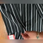 Mossimo Supply Co . Black and White Striped Blouse Photo 8