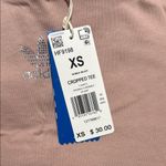 Adidas  Women's Crop Top Tshirt with Sequin Logo Photo 2