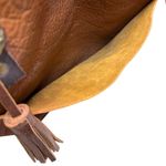 Portland Leather Classic Tote Bag Pebbled Nutmeg w Tassel Charm Brown Photo 7