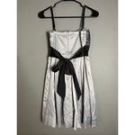 Speechless  Black Silver Bow Spaghetti Strap Formal Dress Size 5 Photo 4