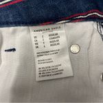 American Eagle Patriotic Americans Striped High Waisted Denim Mini Skirt 2 Photo 2