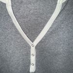 Route 66  Gray Fitted Flutter Sleeve Polo Top Photo 2