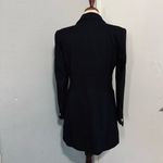 ZARA  Women Elegant Black Gold Button Long Shoulder Pads Lapel Collar Blazer M Photo 10