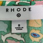 Rhode Green Zinnia Floral Print Short Sleeve Midi Dress Size 8 Photo 8