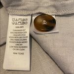 Tahari  Linen Minimalist Oversized Vented Jacket Blazer Pale Gray Size Large Photo 8