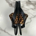 LAFAYETTE 148 NEW YORK Iris Thong Sandal Teak Multi Black Leather Leopard Sz 39 Photo 8