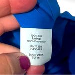 Madewell Women's Petal Play Blue 100% Silk Short Sleeve Romper XS | EUC Photo 4