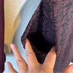 Wilfred  Aritzia Burgundy Long Sleeve Mini Dress Womens 2 Fall Casual Pockets Photo 3