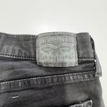 Levi's Jeans Womens 8 Black Classic Straight Stretch Denim Mid Rise Pants Photo 8